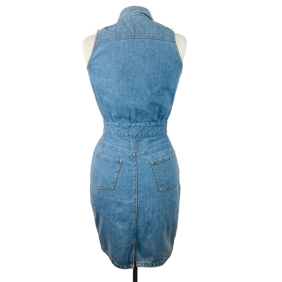 SOLD***International Vtg Sleeveless Denim Dress - Picture 4 of 5